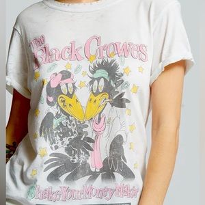 Recycled karma black, crows T-shirt Size S. Soft and cozy.  Never been worn.